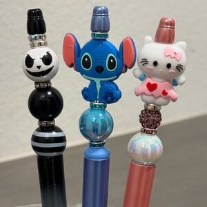 P19.set (3) Character-Themed Kids Toy Pens Set